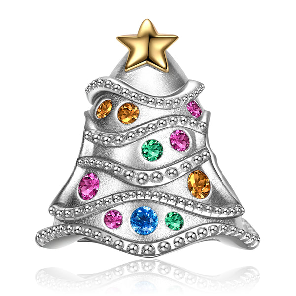 NINAQUEEN Sterling Silver Charm Christmas Tree Series Charm Stylish jewelry for her