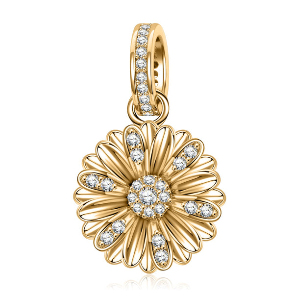 NINAQUEEN Gold Sterling Silver Charm Gerbera Series Charm Stylish jewelry for her