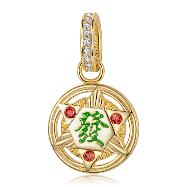 NINAQUEEN Lucky Mahjong Series Sterling Silver Charm Personalized Jewelry