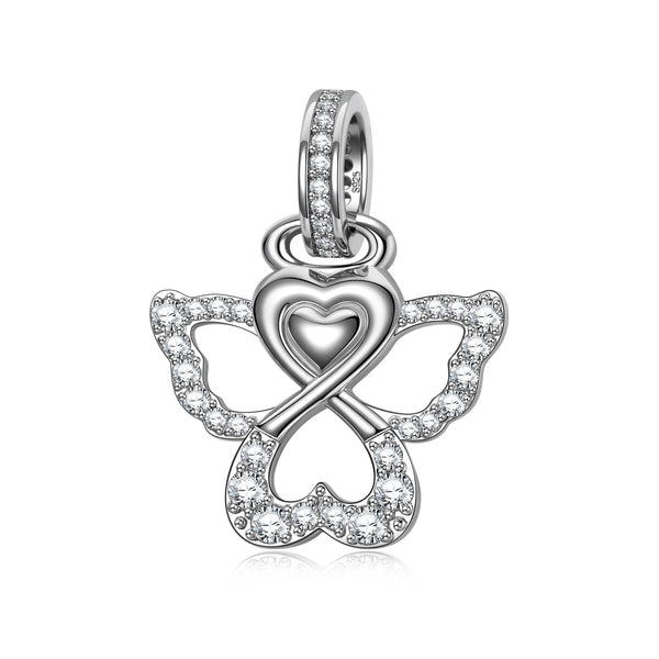 NINAQUEEN Angel Series Charm Sterling Silver Charm Personalized Jewelry Pendant Charm