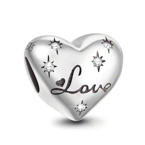 NINAQUEEN Sterling Silver Charm Appreciate Your Love Series Charm Fashion Jewelry for Women