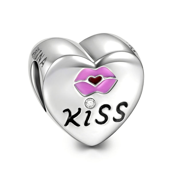 NINAQUEEN Sterling Silver Charm Sweet Kiss Series Charm Stylish jewelry for women