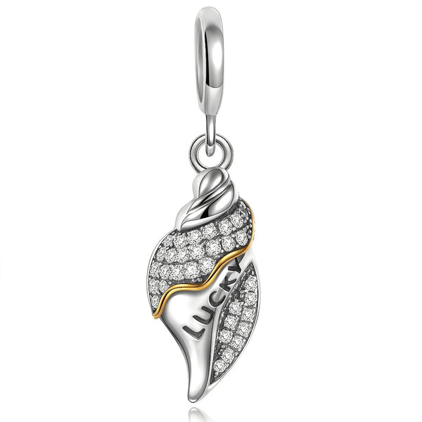 NINAQUEEN Sterling Silver Charm Singing Conch Series Charm Fashion Jewelry for Women
