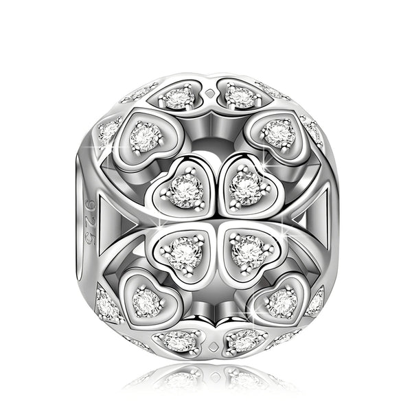 NINAQUEEN Sterling Silver Charm Lucky Clover Series Charm Stylish jewelry for women