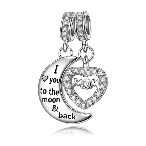 NINAQUEEN sterling silver charm love for dear mother series charm fashion jewelry for women