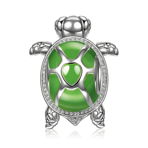 NINAQUEEN Sterling Silver Green Turtle Series Charm Fashion Jewelry for Women