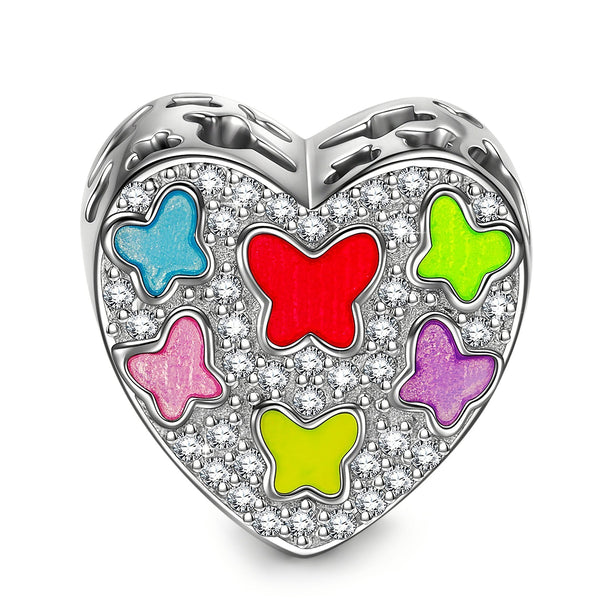 NINAQUEEN Sterling Silver Charm Colorful Butterfly Series Charm Stylish jewelry for women