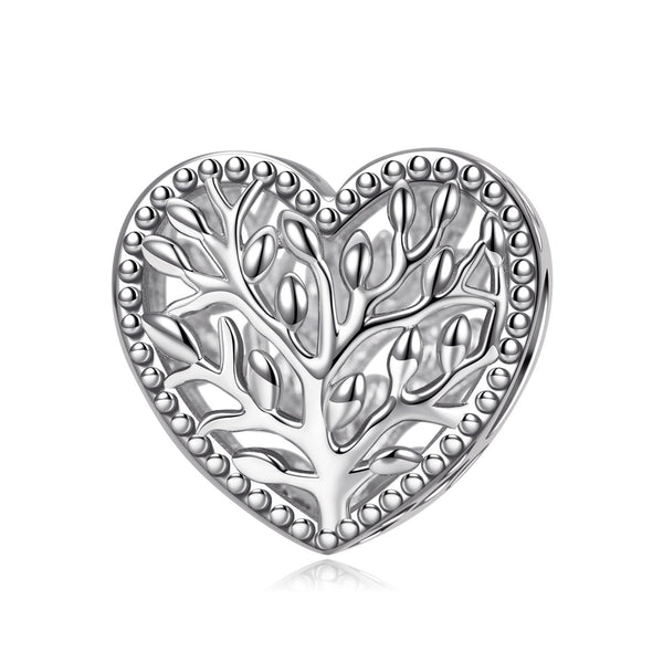 NINAQUEEN Family Series Open Family Roots Charm Sterling Silver Charm Personalized Jewelry