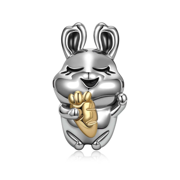 NINAQUEEN Sterling Silver Charm Lovely Rabbit Series Charm Stylish jewelry for her