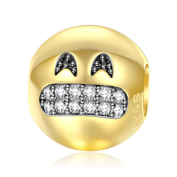 NINAQUEEN Emoji Series Charm Sterling Silver Charm Personalized Jewelry