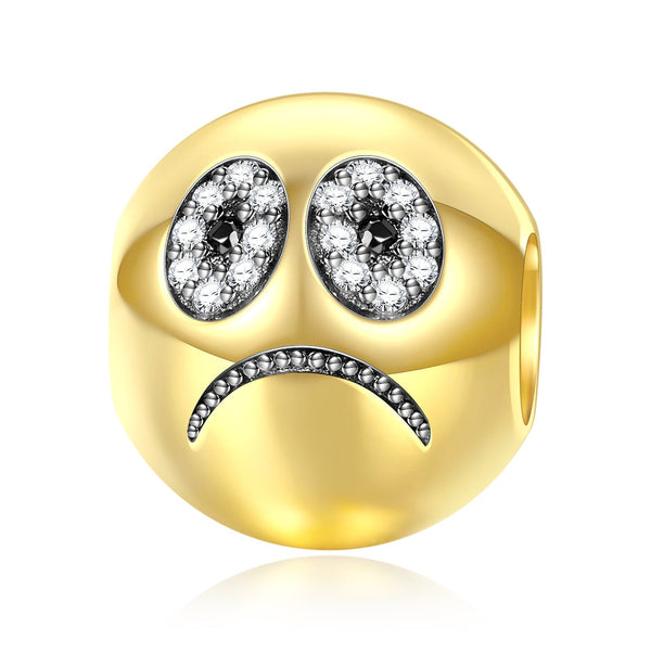 NINAQUEEN Emoji Series Charm Sterling Silver Charm Personalized Jewelry