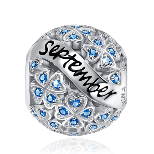 NINAQUEEN Sterling Silver Charm Birthstone Series September Charm Stylish jewelry for her