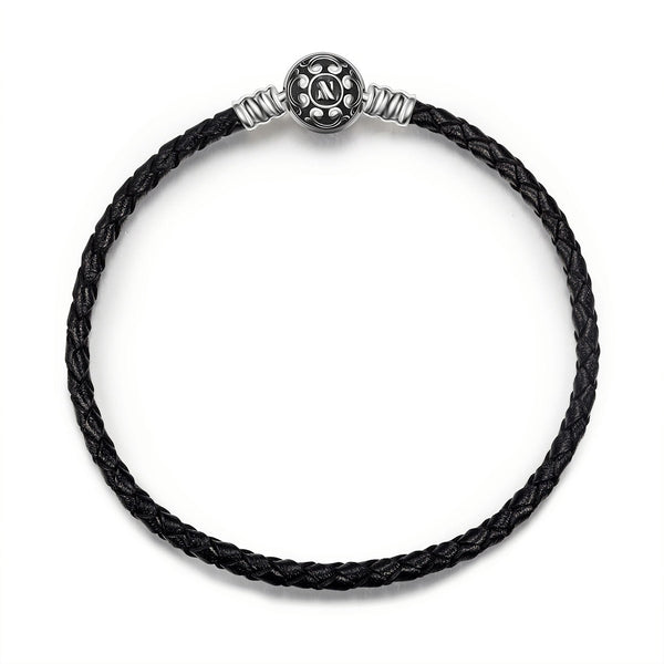 NINAQUEEN Black leather bracelet Jewelry for women